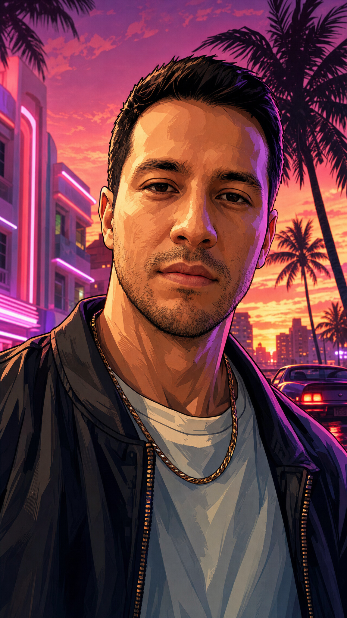 After — re-rendered in GTA 6 style
