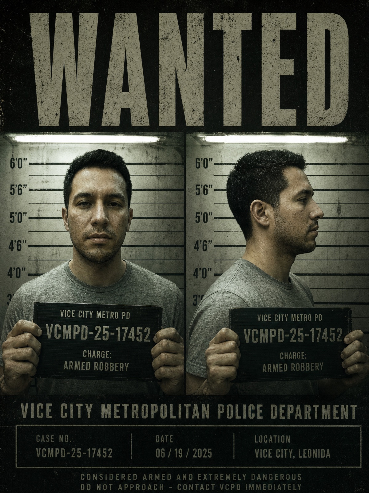 After — Style 6 — WANTED mugshot