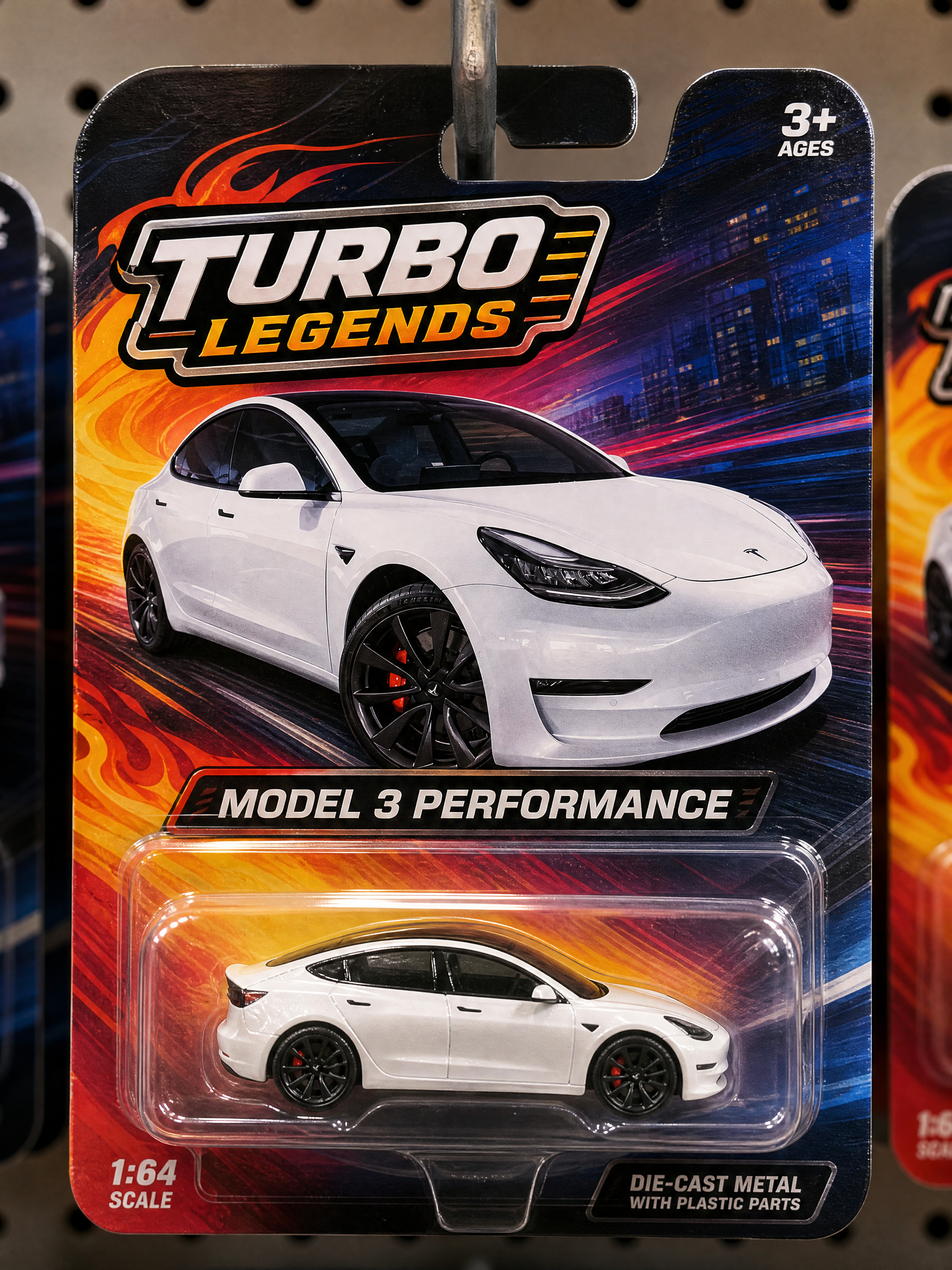 Toy blister pack generated from the same car photo