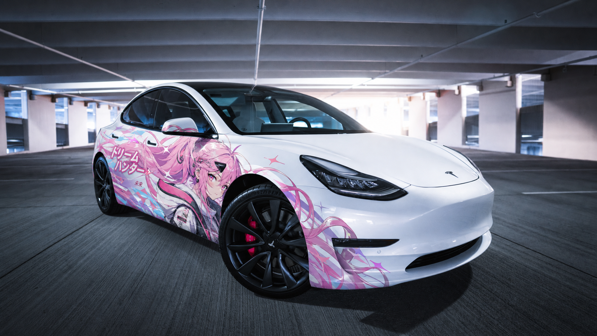 Anime Livery applied to the same car