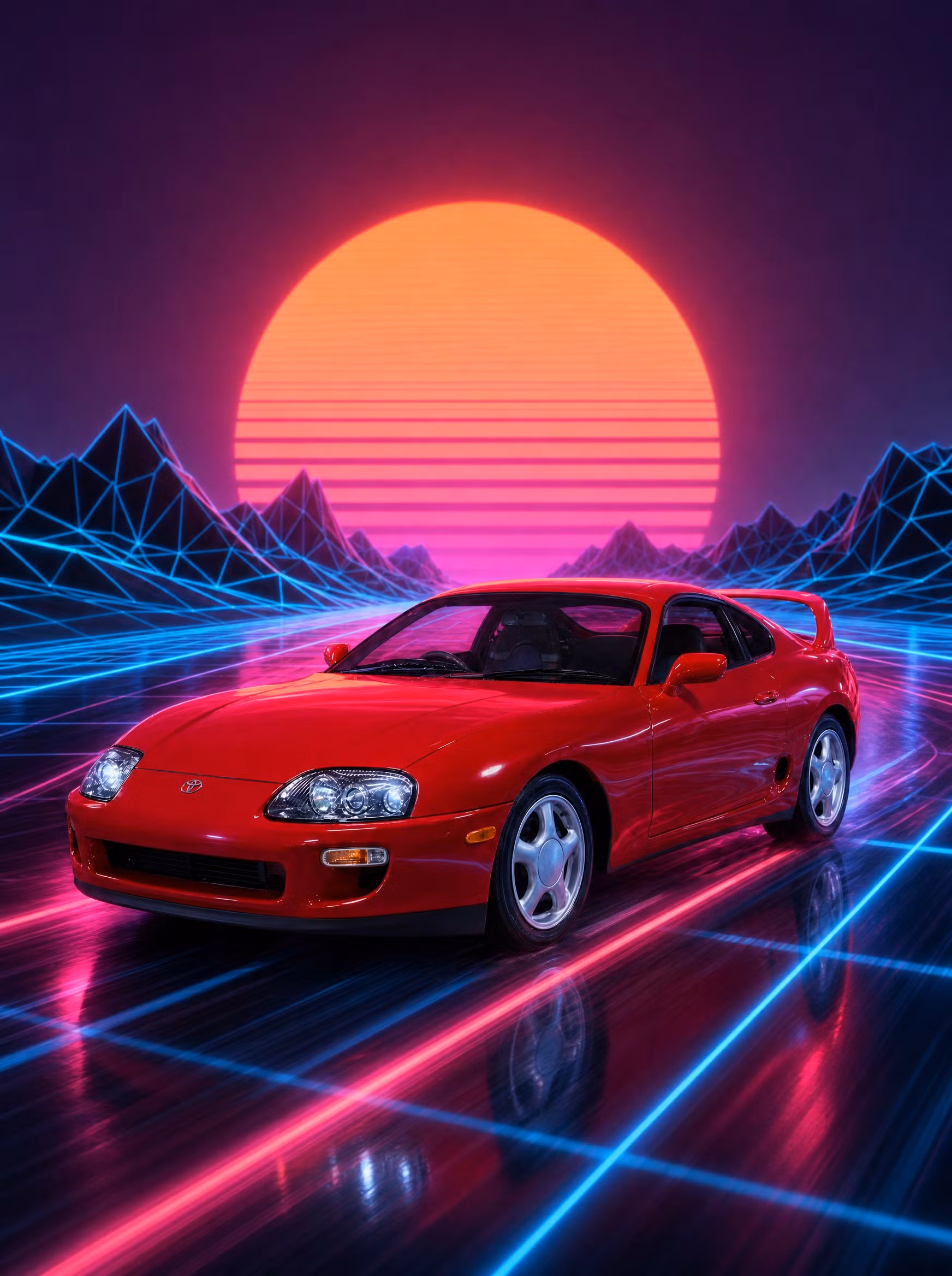 Synthwave Wallpaper example