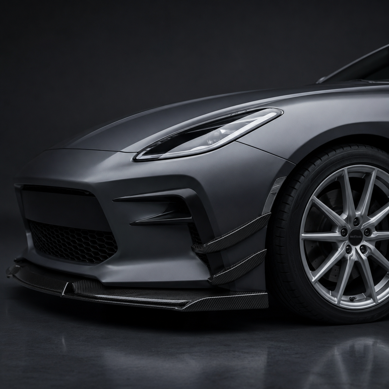 Splitter + Canards — Body option rendered by the ModMyCar studio