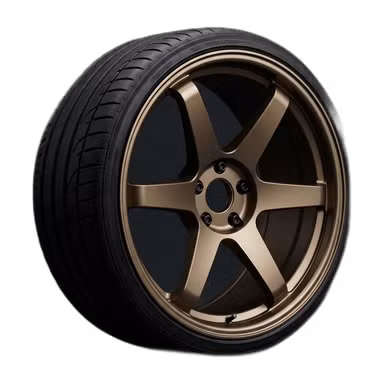 Bronze Six-Spoke — Wheels option rendered by the ModMyCar studio