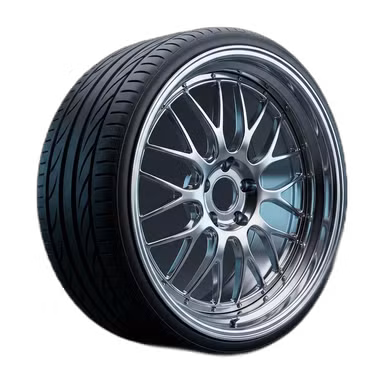 Deep-Dish Chrome — Wheels option rendered by the ModMyCar studio