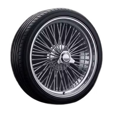 Chrome Wires — Wheels option rendered by the ModMyCar studio