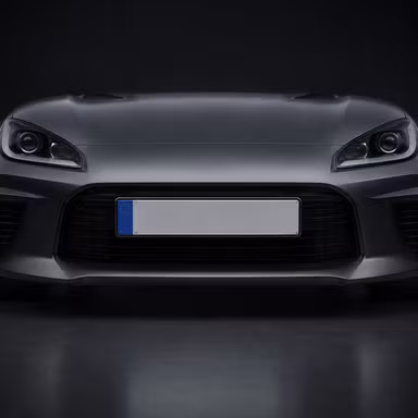 Euro Plate — Details option rendered by the ModMyCar studio