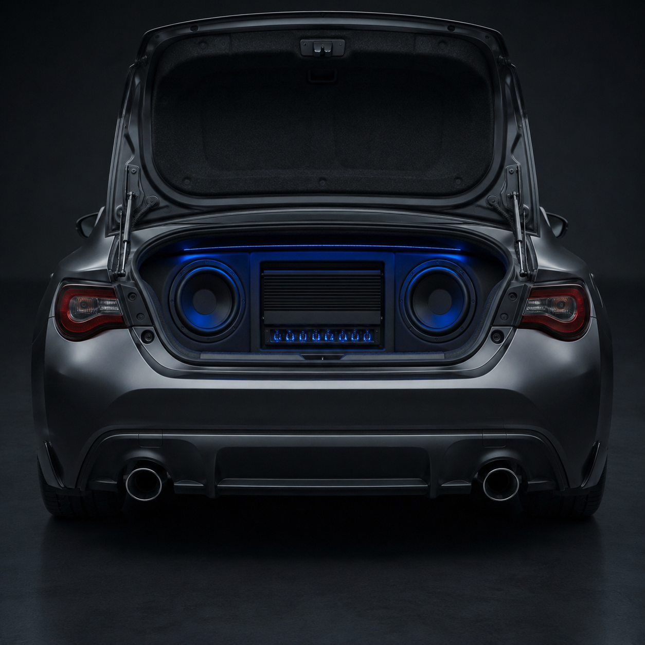 Trunk Audio Build — Details option rendered by the ModMyCar studio