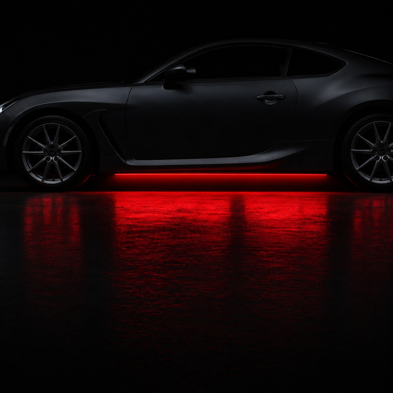 Red Underglow — Details option rendered by the ModMyCar studio