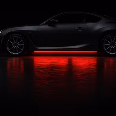 Red Underglow — Details option rendered by the ModMyCar studio