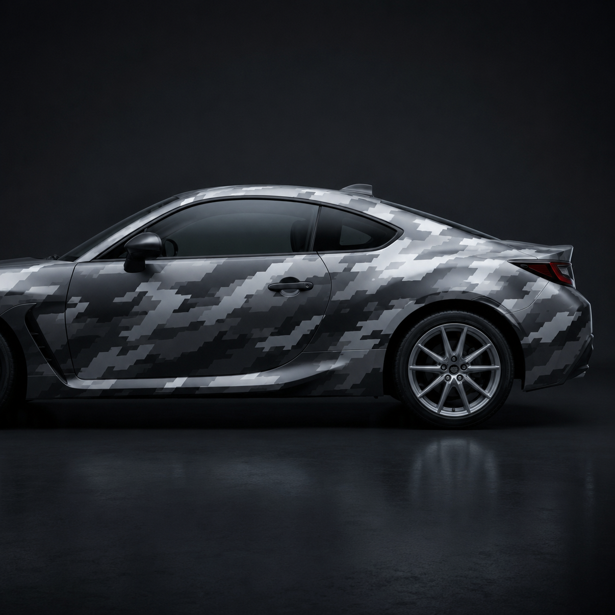 Urban Camo Wrap — Graphics option rendered by the ModMyCar studio