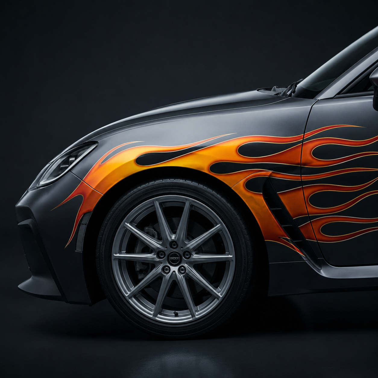 Hot-Rod Flames — Graphics option rendered by the ModMyCar studio