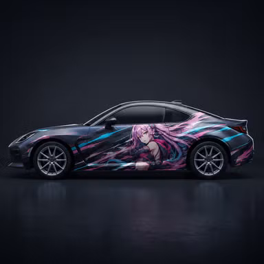Anime Livery — Graphics option rendered by the ModMyCar studio