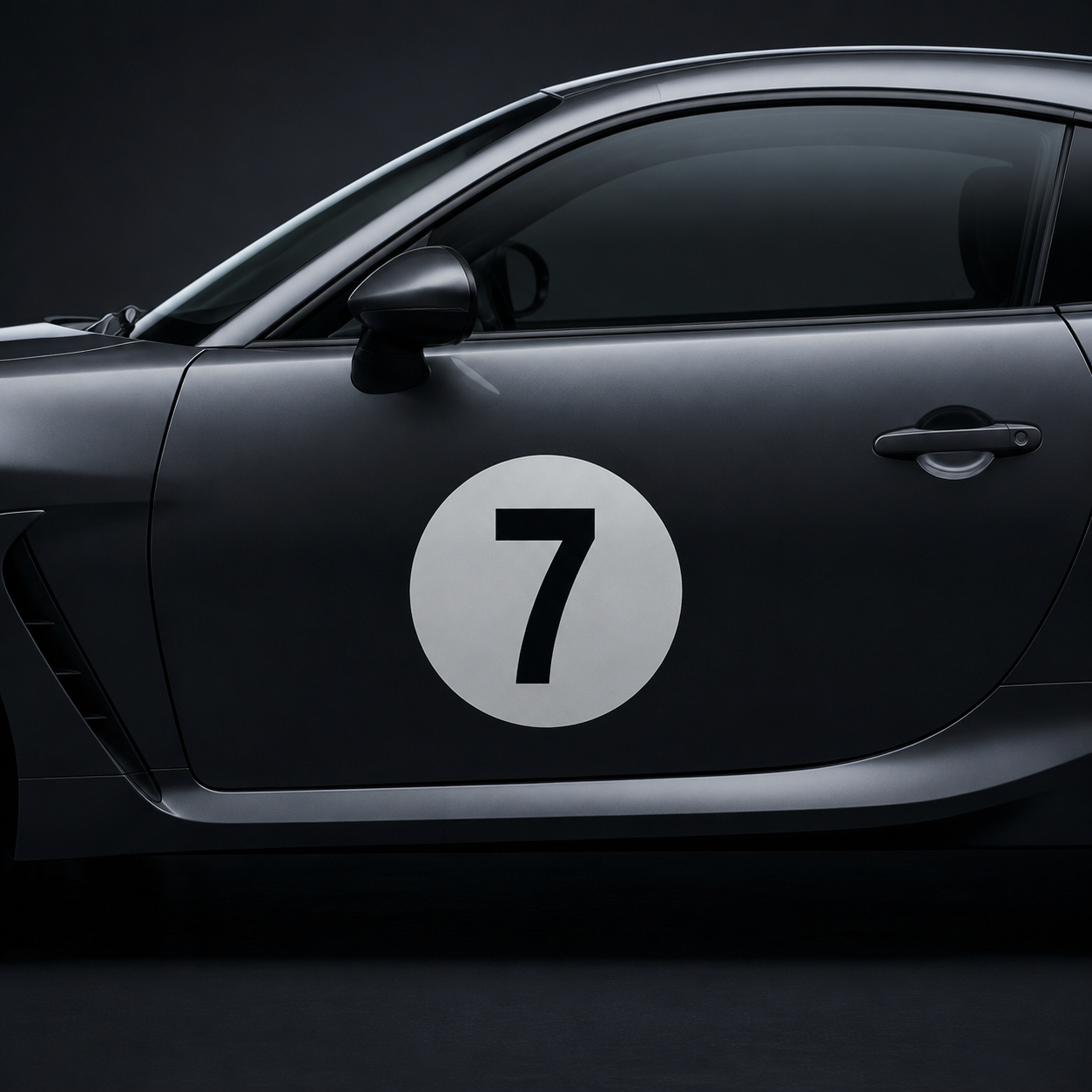 Race Number — Graphics option rendered by the ModMyCar studio