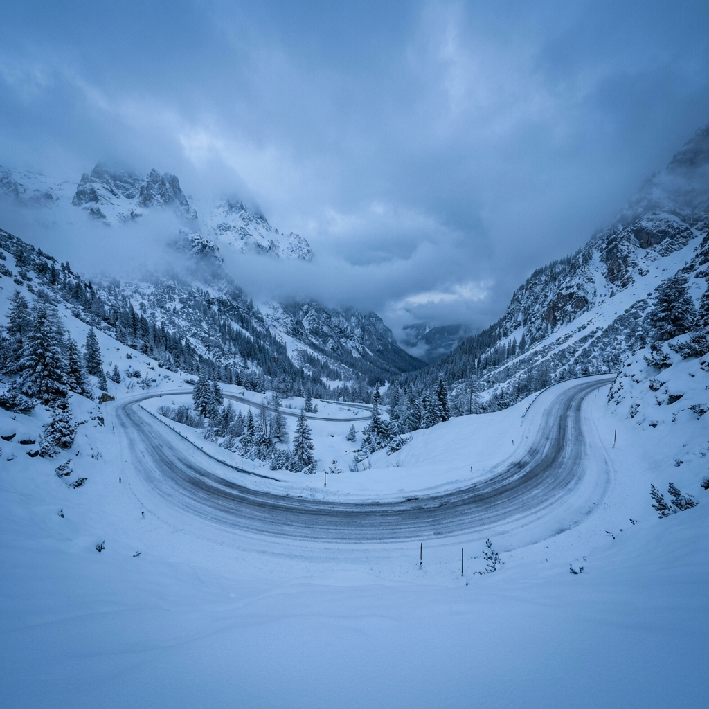 Snow Pass — Scene option rendered by the ModMyCar studio