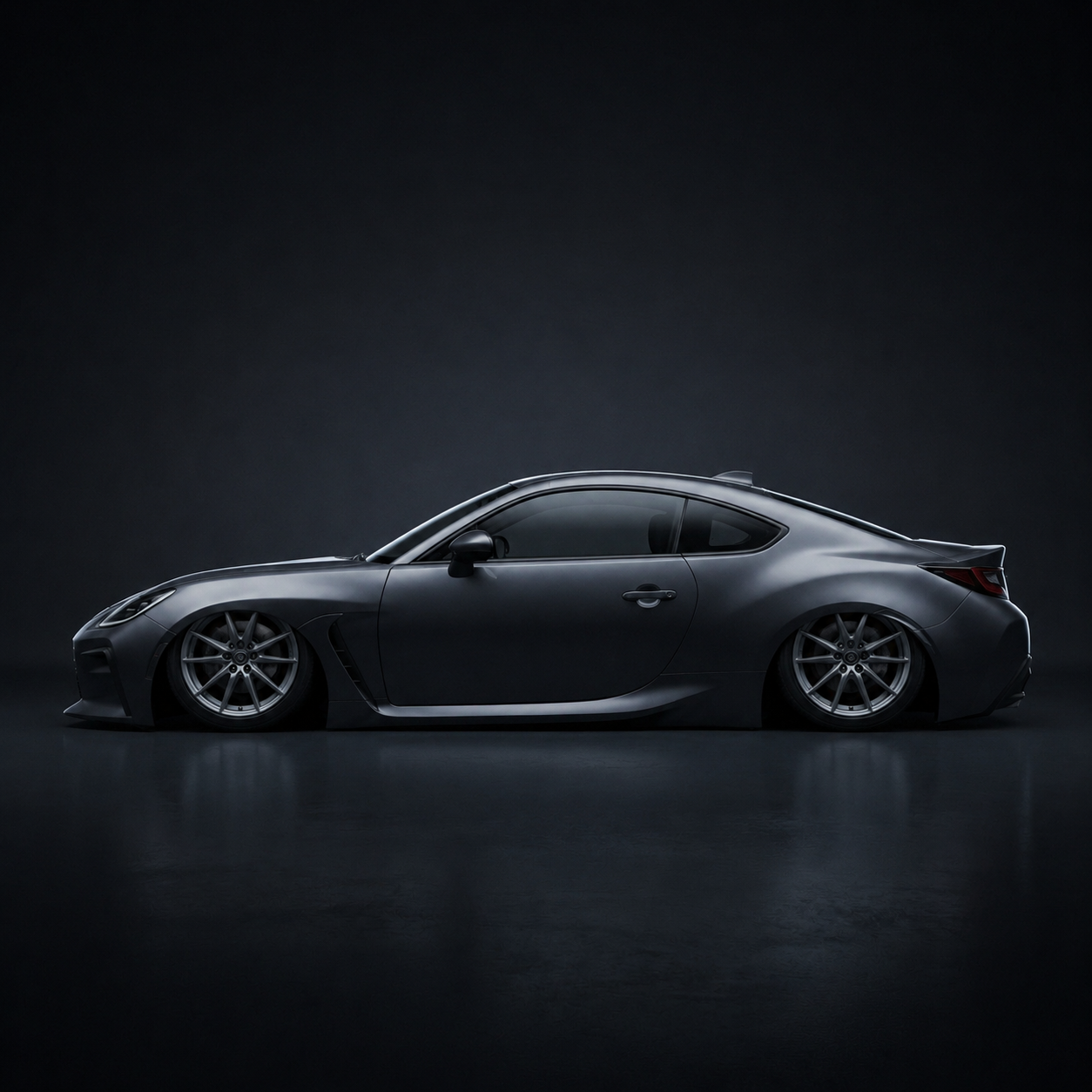 Bagged — Laying Frame — Stance option rendered by the ModMyCar studio