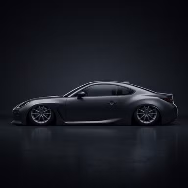 Bagged — Laying Frame — Stance option rendered by the ModMyCar studio