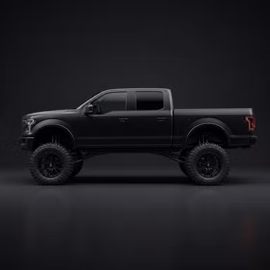 Lifted + 37s — Stance option rendered by the ModMyCar studio