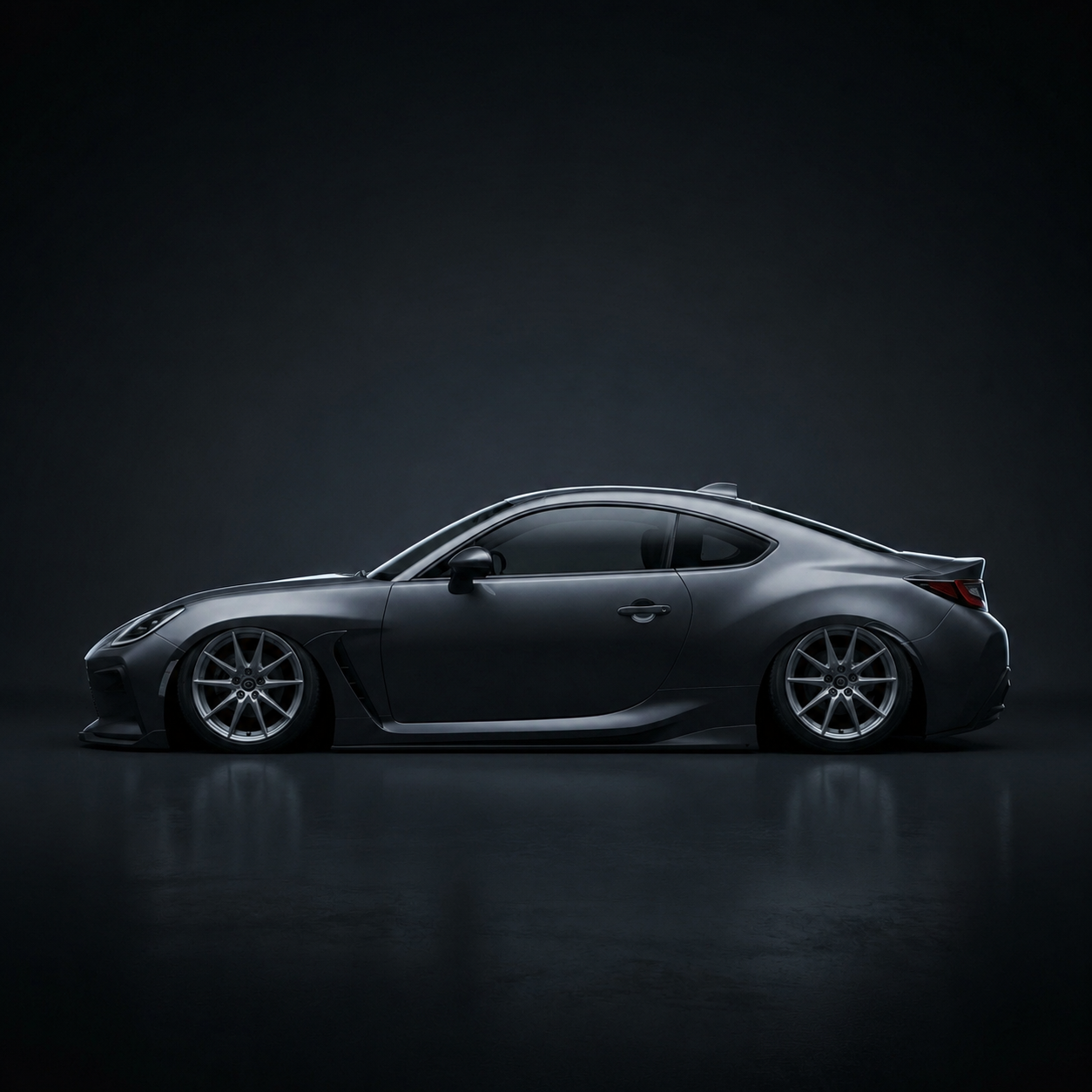 Slammed — Stance option rendered by the ModMyCar studio