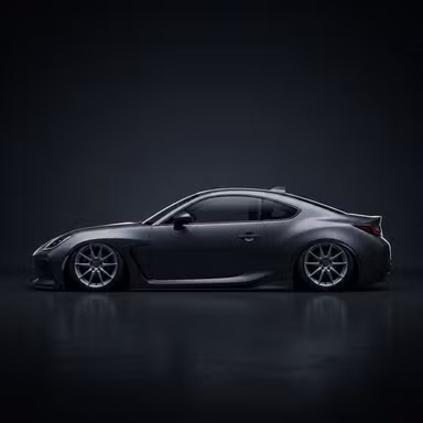 Slammed — Stance option rendered by the ModMyCar studio