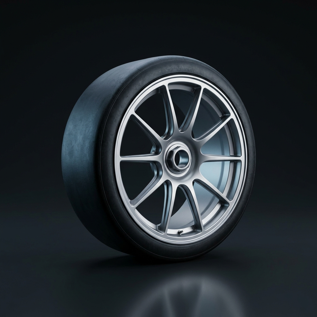 Center-Lock Track — Wheels option rendered by the ModMyCar studio