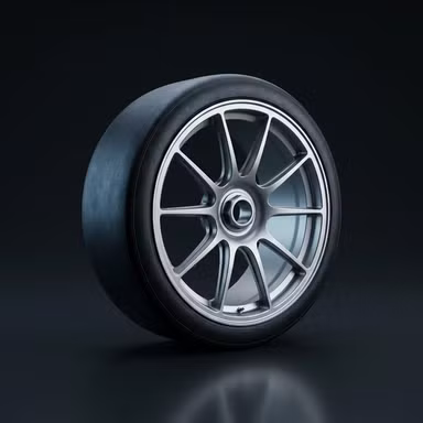 Center-Lock Track — Wheels option rendered by the ModMyCar studio