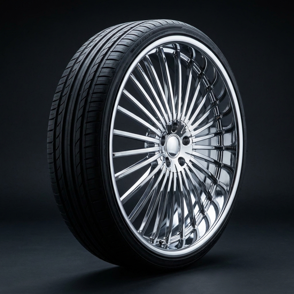 Chrome Street 24s — Wheels option rendered by the ModMyCar studio