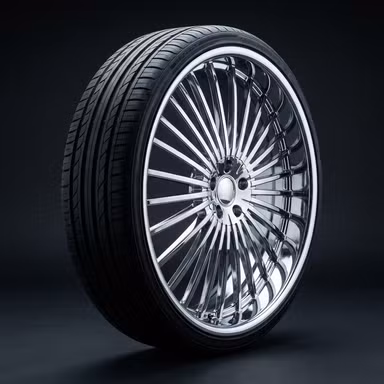 Chrome Street 24s — Wheels option rendered by the ModMyCar studio