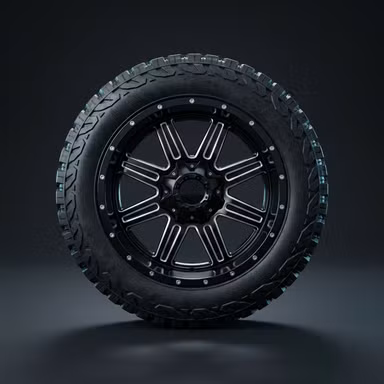 Milled Off-Road 8-Spoke — Wheels option rendered by the ModMyCar studio