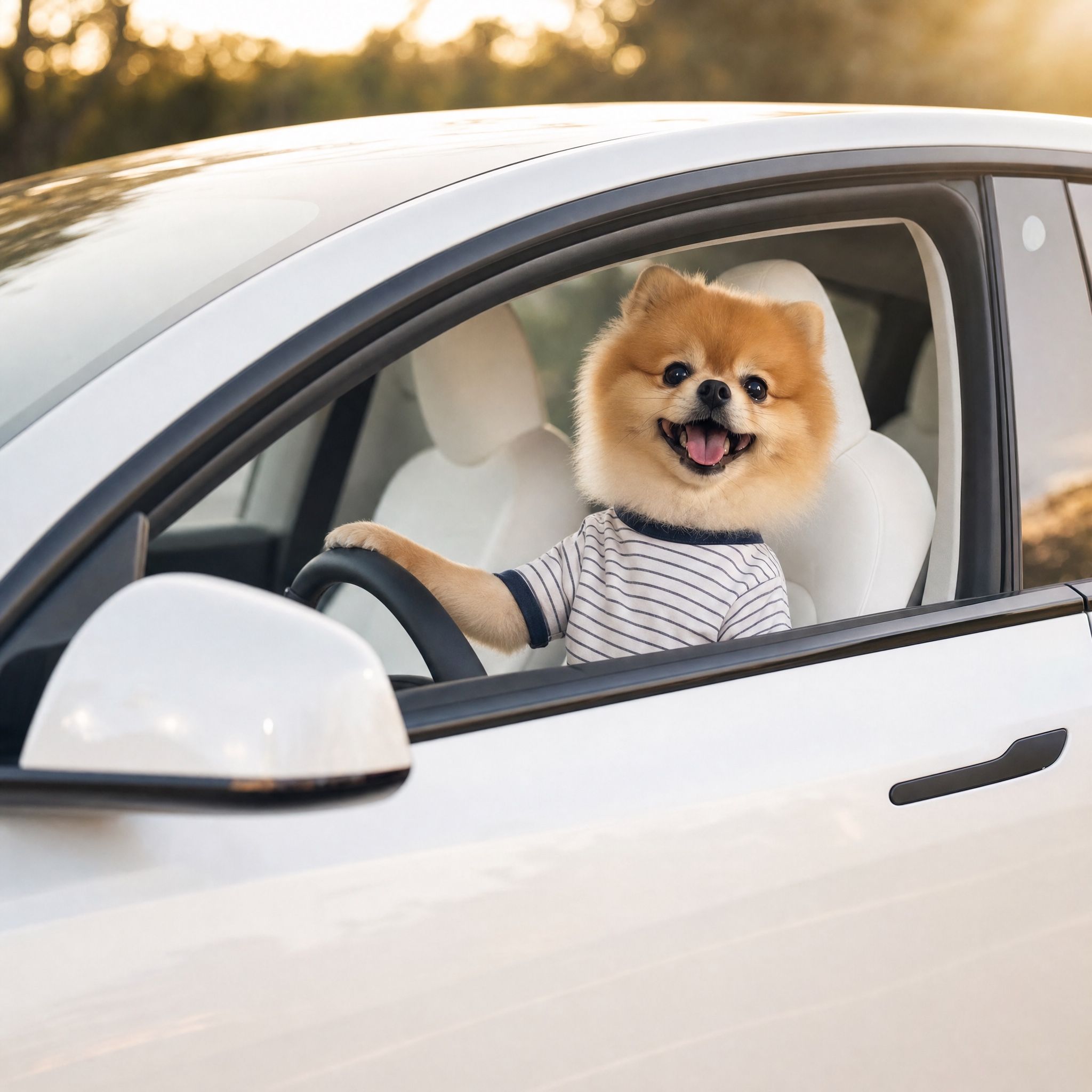 Dog in the Driver's Seat